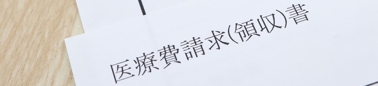 医療費請求(領収)書の画像