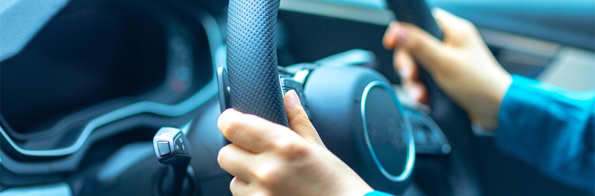 車の中で楽しそうに会話をする親子