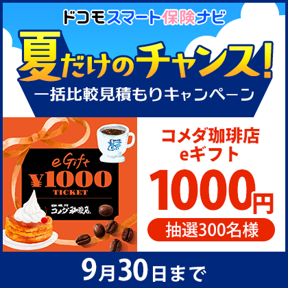 夏だけのチャンス！自動車保険を比べて、もっとお得に！一括比較見積もりキャンペーン