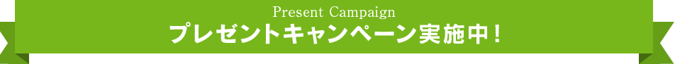 プレゼントキャンペーン実施中