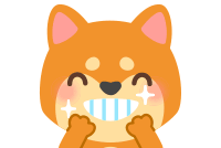 歯がきれいな犬のイラスト