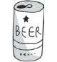 缶ビールのイメージ
